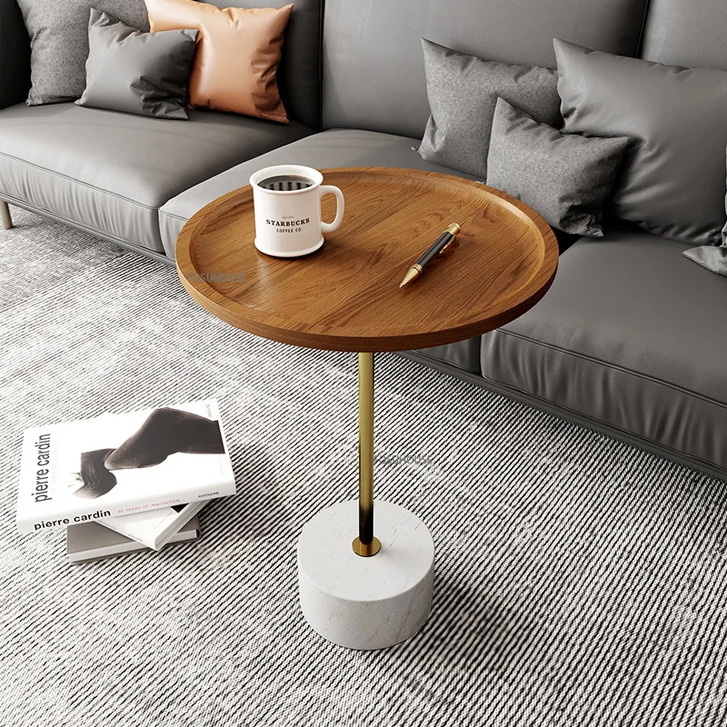 Современная мебель Журнальный столик из массива дерева, гостиная, Домашний свет, Роскошный Креативный Кофейный уголок, Простой Балкон, Стол для отдыха . ' - ' . 2