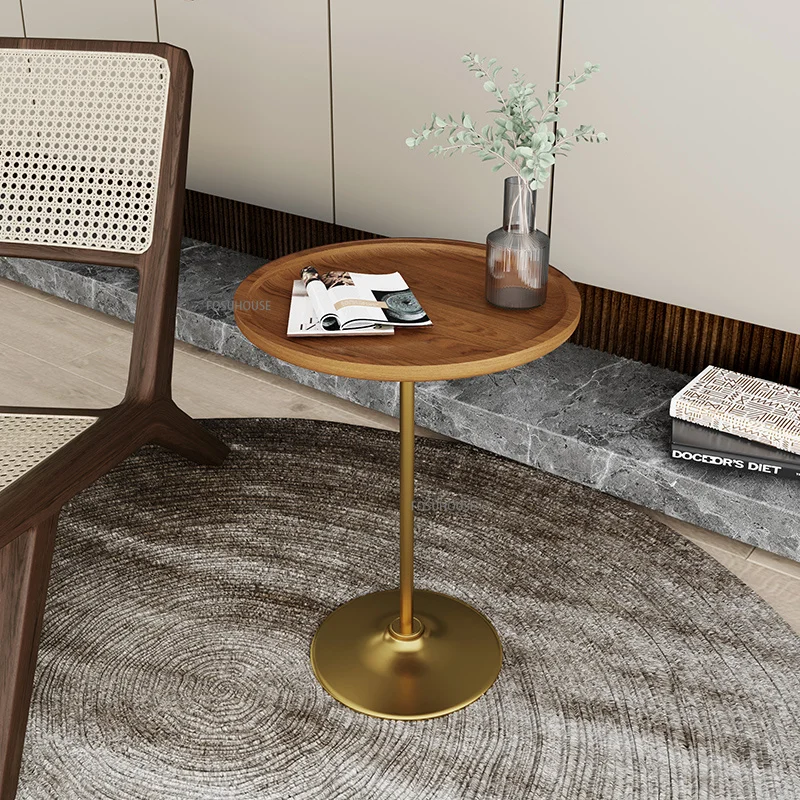 Современная мебель Журнальный столик из массива дерева, гостиная, Домашний свет, Роскошный Креативный Кофейный уголок, Простой Балкон, Стол для отдыха . ' - ' . 4