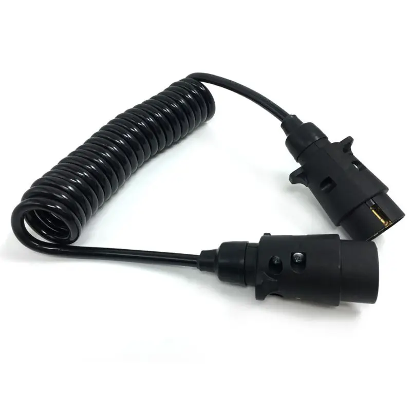 Соединитель гибкого спирального кабеля для прицепов 7-контактный Адаптер жгута проводов прицепа, Тяговое устройство, Принадлежности для проводки . ' - ' . 3