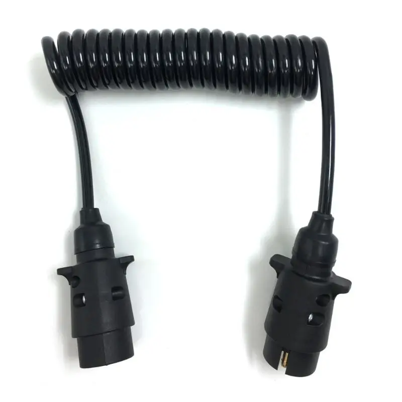 Соединитель гибкого спирального кабеля для прицепов 7-контактный Адаптер жгута проводов прицепа, Тяговое устройство, Принадлежности для проводки . ' - ' . 5