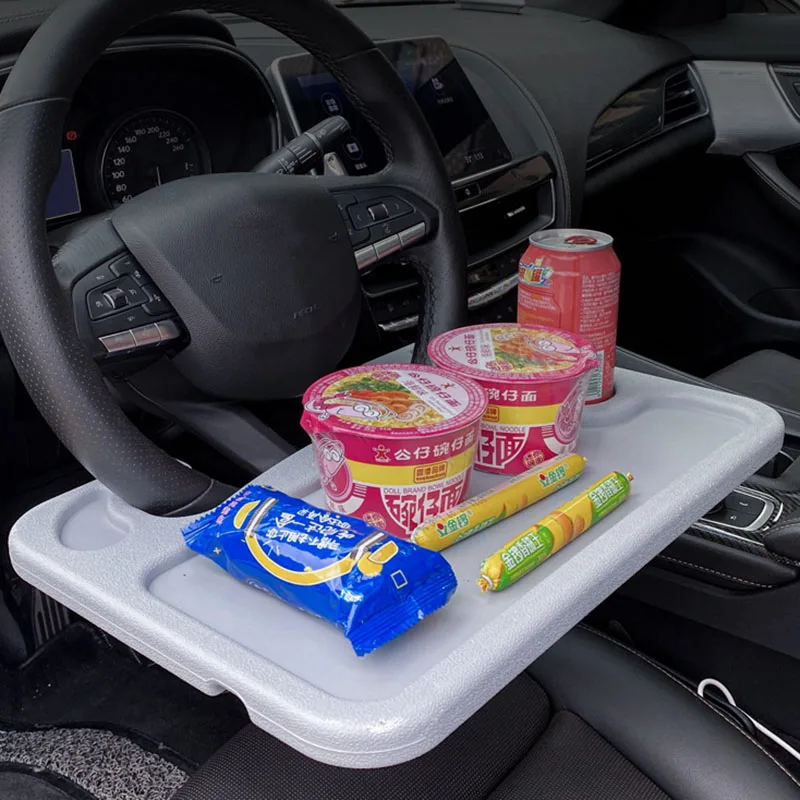 Столик на рулевом колесе автомобиля Тележка для еды и работы Держатель для напитков и кофе Подставка для настольного компьютера для ноутбука в автомобиле . ' - ' . 0