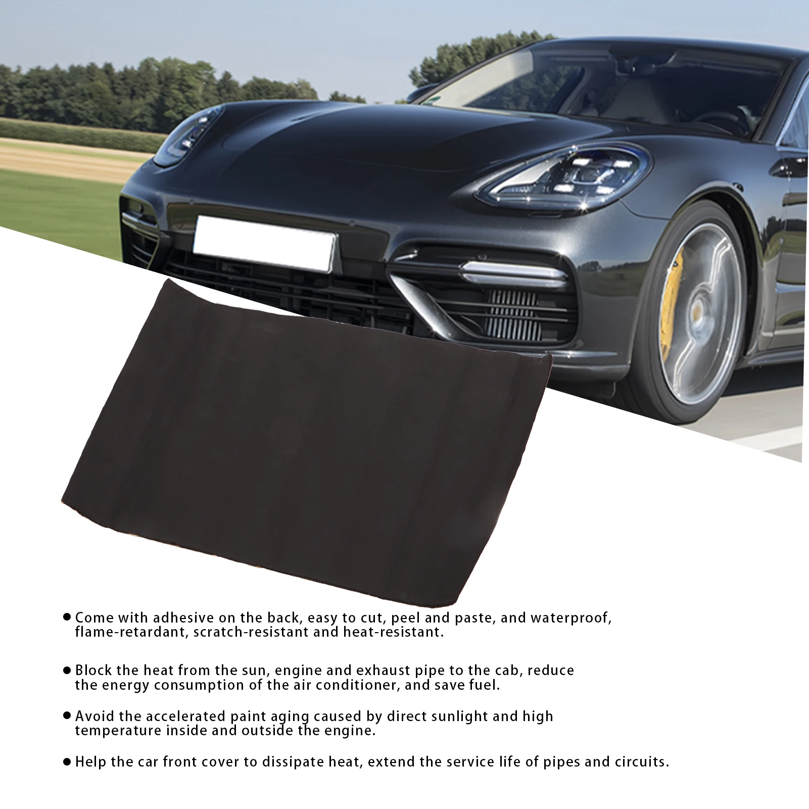 Теплоизоляционная пена Практичная прочная черная автомобильная теплоизоляционная прокладка для внутренних стен и потолков . ' - ' . 3