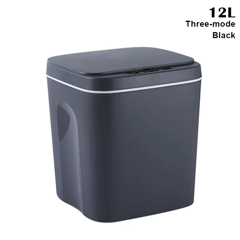 Умное индукционное мусорное ведро, Автоматическое мусорное ведро, перезаряжаемое умное бесконтактное мусорное ведро для ванной, кухонное мусорное ведро . ' - ' . 3