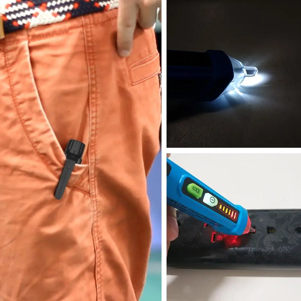 Умный бесконтактный детектор напряжения BSIDE AVD05 pen test pencil Alarm meter Розетка для проверки напряжения Pen Sensor Tester . ' - ' . 2