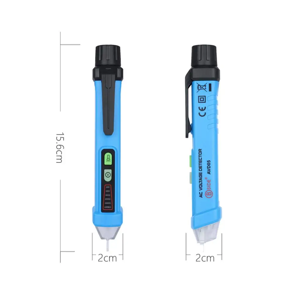 Умный бесконтактный детектор напряжения BSIDE AVD05 pen test pencil Alarm meter Розетка для проверки напряжения Pen Sensor Tester . ' - ' . 5
