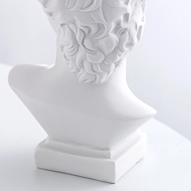 Фигурка Давида Аполлона из греческой мифологии, украшения для дома, Портреты голов, Мини-поделки из гипса, Знаменитая скульптура . ' - ' . 3