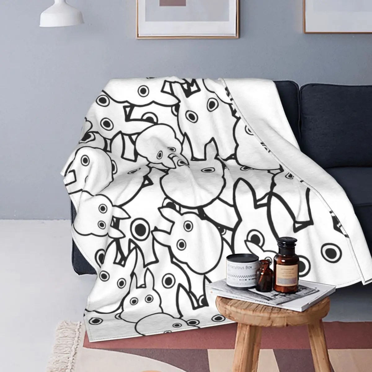 Фланелевое одеяло Тоторо, весна/осень, аниме Миядзаки, Многофункциональные легкие одеяла для постельных принадлежностей, Плюшевое тонкое одеяло для дивана . ' - ' . 0