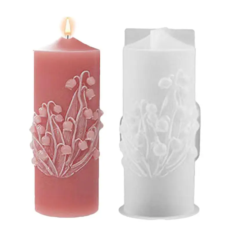 Форма для свечного воска, термостойкий и многоразовый контейнер для свечей, форма для свечи из смолы, Цилиндрическая свеча, силиконовая форма для домашнего декора . ' - ' . 1