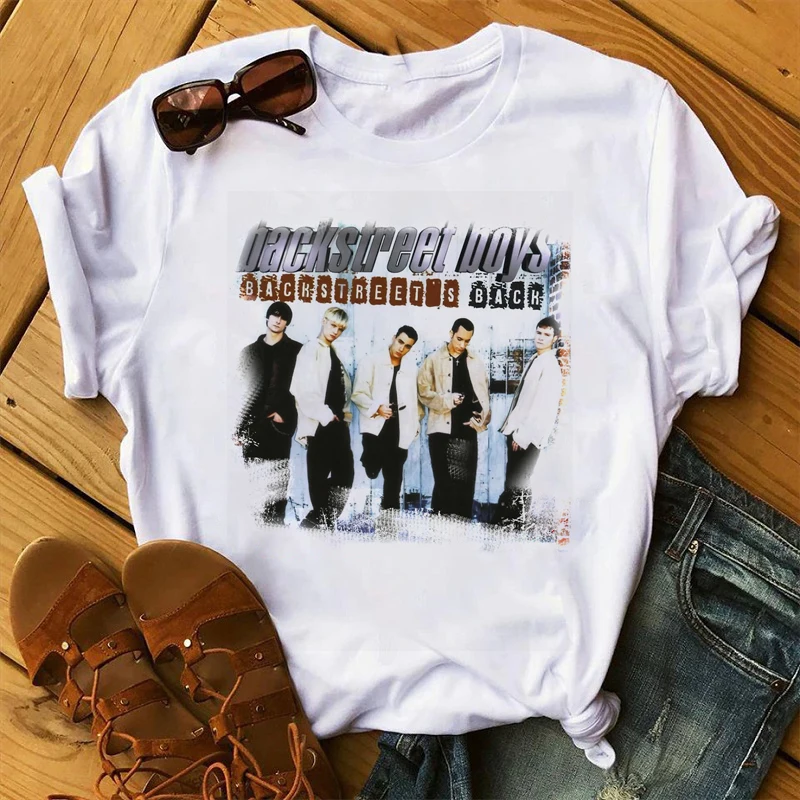 Футболка Backstreet Boys, женские футболки в стиле хип-хоп, модные летние рубашки с коротким рукавом, женская футболка для меломанов . ' - ' . 1
