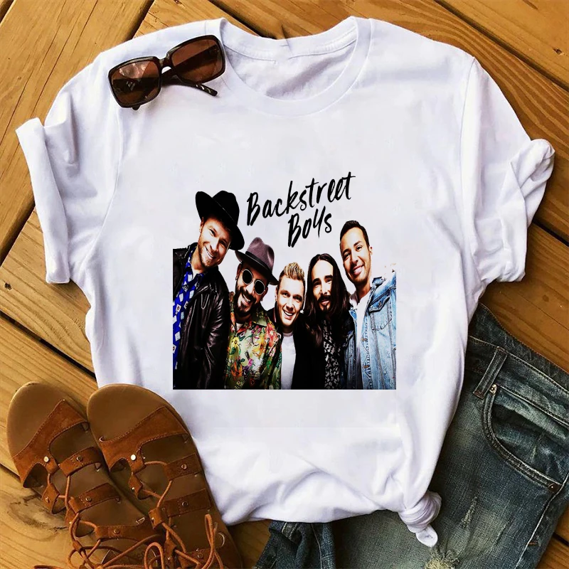 Футболка Backstreet Boys, женские футболки в стиле хип-хоп, модные летние рубашки с коротким рукавом, женская футболка для меломанов . ' - ' . 3