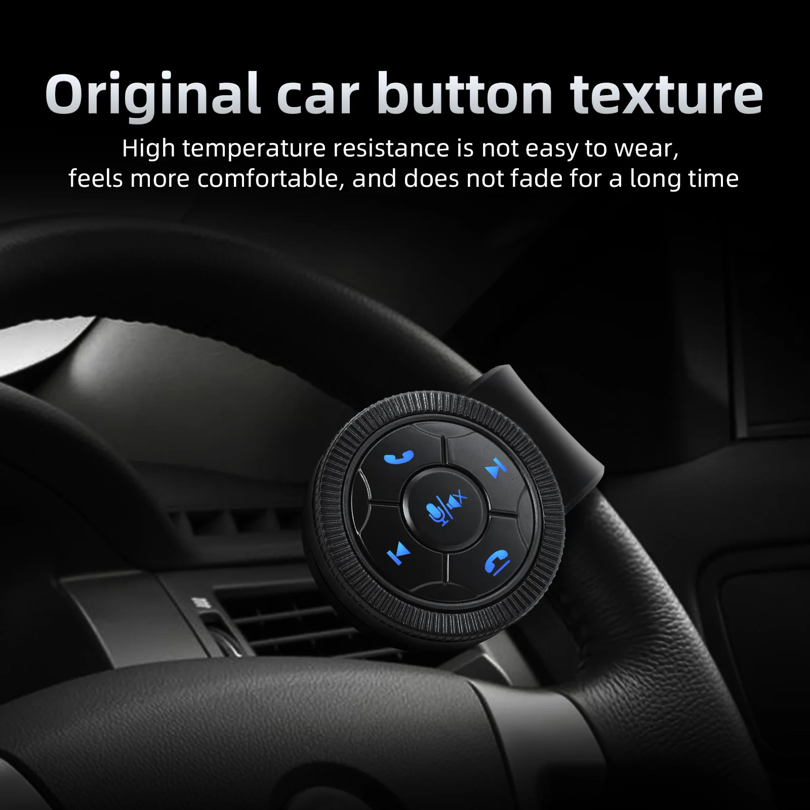 Черная умная беспроводная кнопка управления рулевым колесом автомобиля Для автомобильного радиоприемника музыкального плеера Android DVD GPS навигационного пульта дистанционного управления . ' - ' . 0