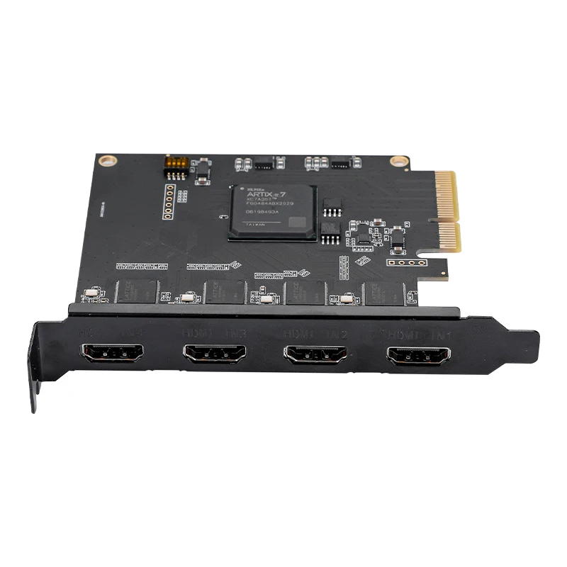 4-канальная карта захвата HDMI PCIE X4 Видеомагнитофон для прямой трансляции vMix Wirecast . ' - ' . 3