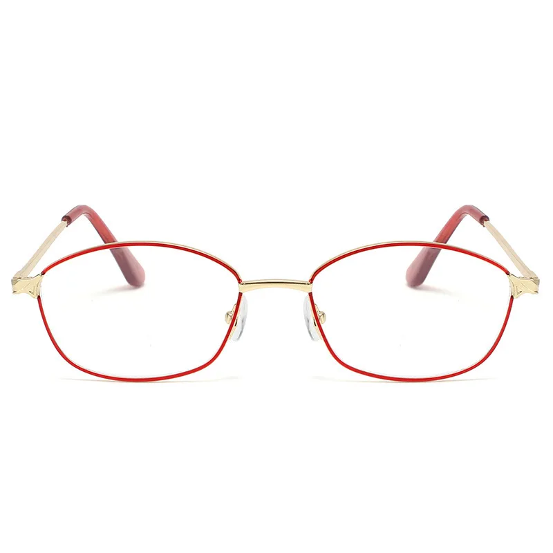 Модные женские очки для чтения в металлической оправе с защитой от синего света, высококачественные женские очки для дальнозоркости . ' - ' . 4