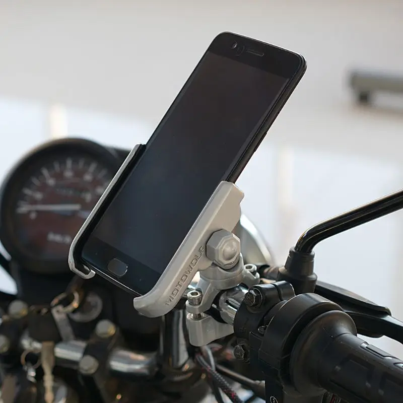 Универсальный велосипед из алюминиевого сплава на 360 градусов, мотоцикл, руль, держатель для телефона, подставка для iPhone Xiaomi Samsung 4-6.4 . ' - ' . 4