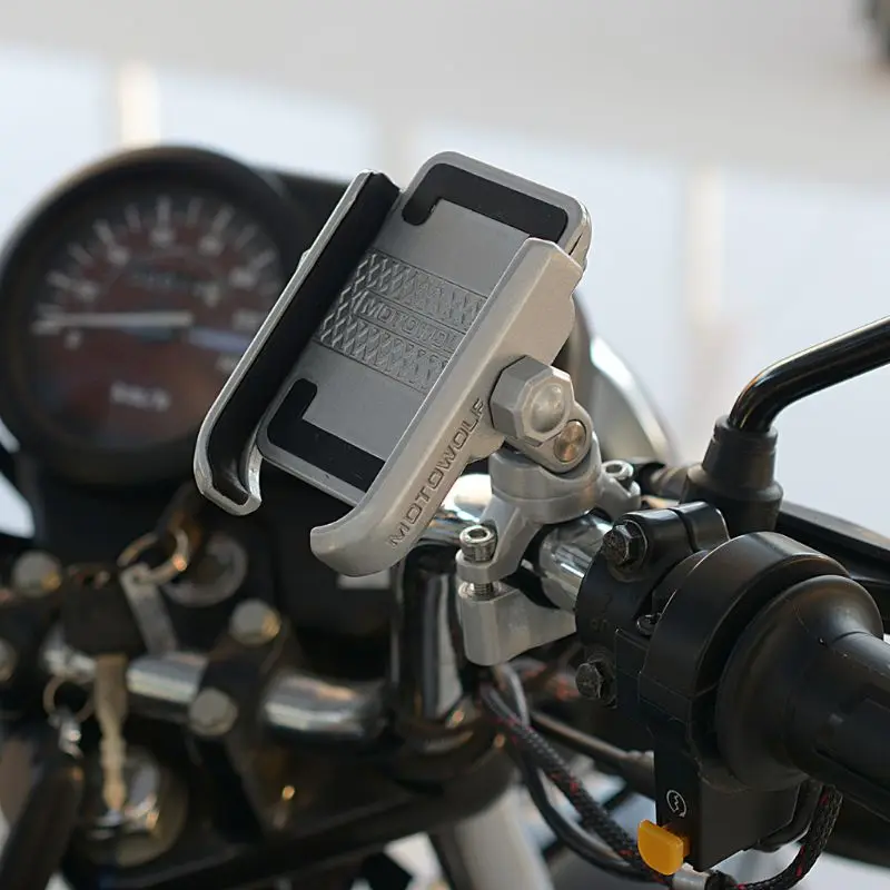 Универсальный велосипед из алюминиевого сплава на 360 градусов, мотоцикл, руль, держатель для телефона, подставка для iPhone Xiaomi Samsung 4-6.4 . ' - ' . 5
